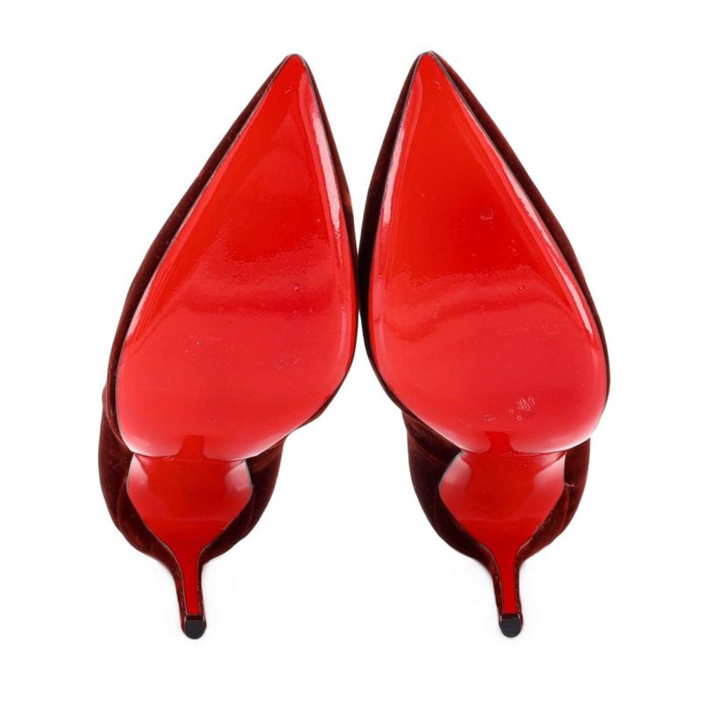 Christian Louboutin Women's So Kate Pumps Velvet 120 Red - Picture 4 of 6
